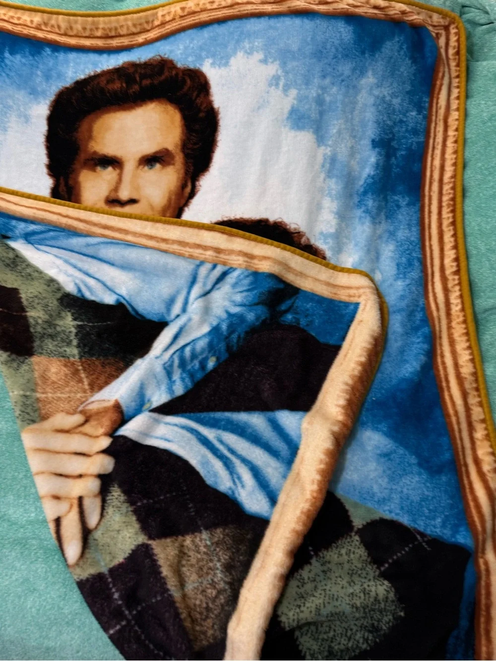 Step Brothers Iconic Painted Portrait Photo Plush Throw Blanket- 50” X 60”